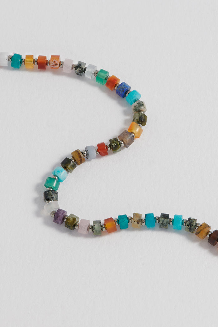 Men's Gemstone Rondelle Bracelet