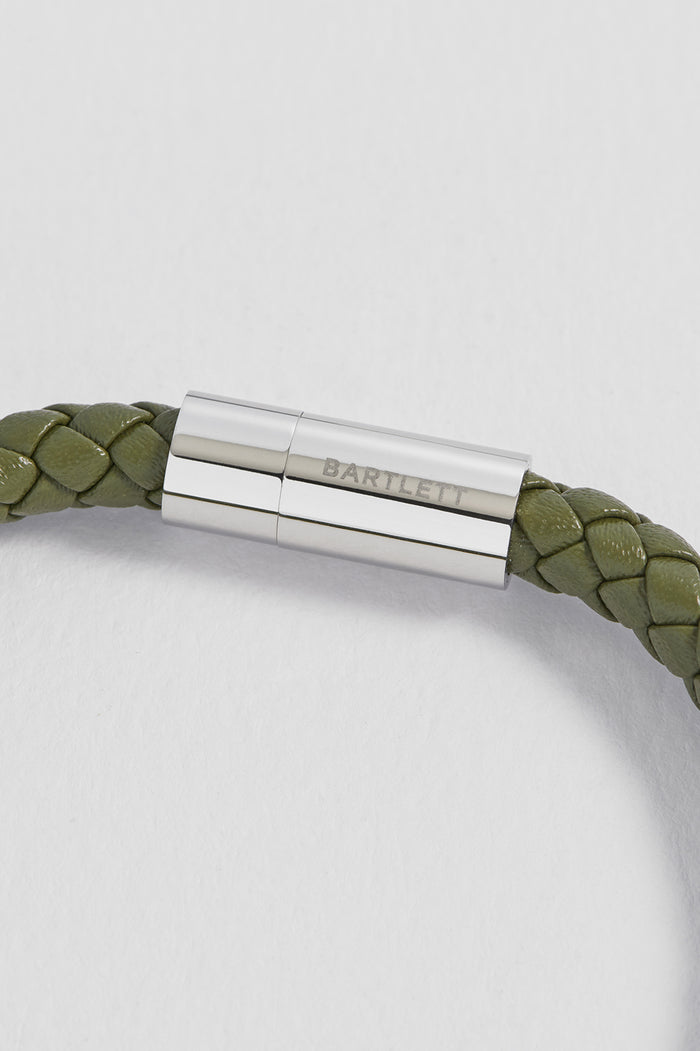 Men's Leather Single Plaited Wrap Bracelet