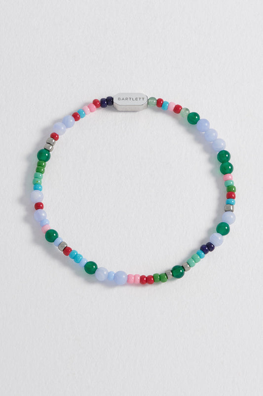 Men's Mixed Bead Stretch Bracelet