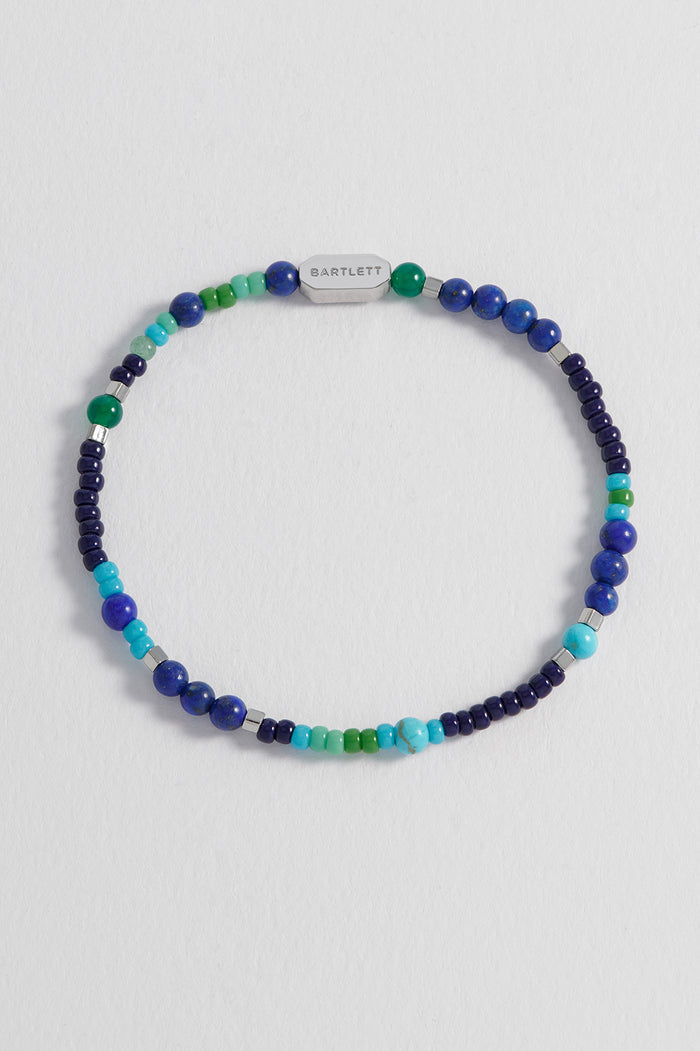 Men's Mixed Bead Stretch Bracelet