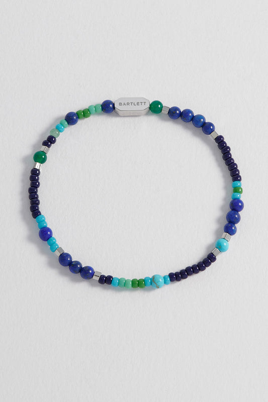 Men's Mixed Bead Stretch Bracelet