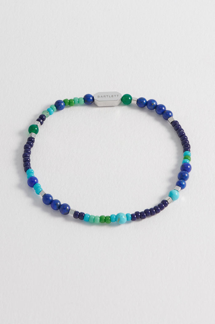 Men's Mixed Bead Stretch Bracelet