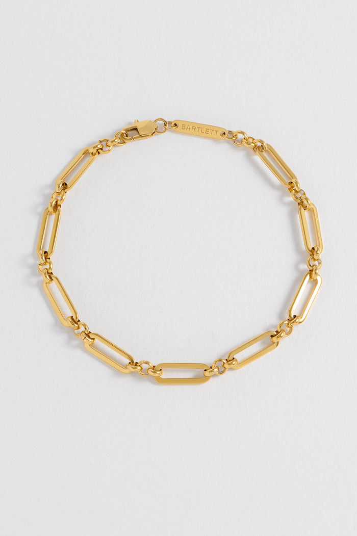 Men's Paperclip Mixed Link Bracelet