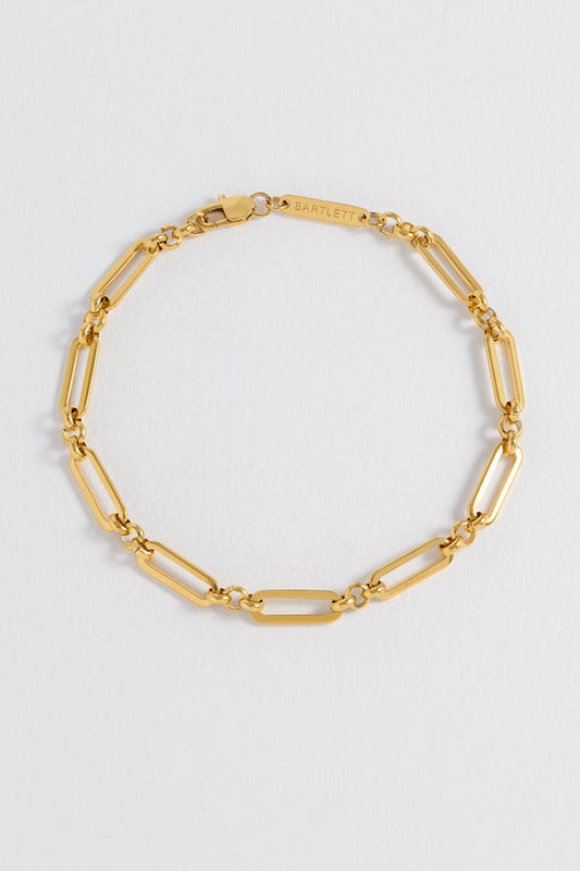Men's Paperclip Mixed Link Bracelet