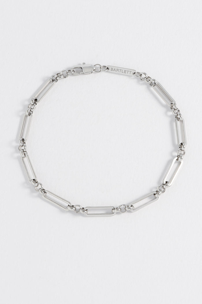 Men's Paperclip Mixed Link Bracelet