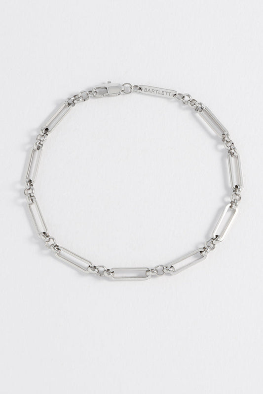 Men's Paperclip Mixed Link Bracelet