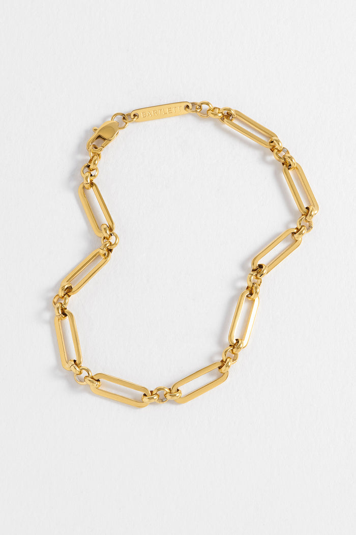 Men's Paperclip Mixed Link Bracelet
