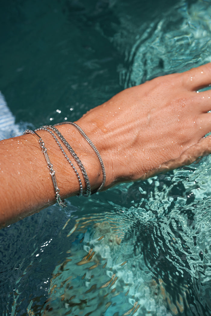 Men's Paperclip Mixed Link Bracelet