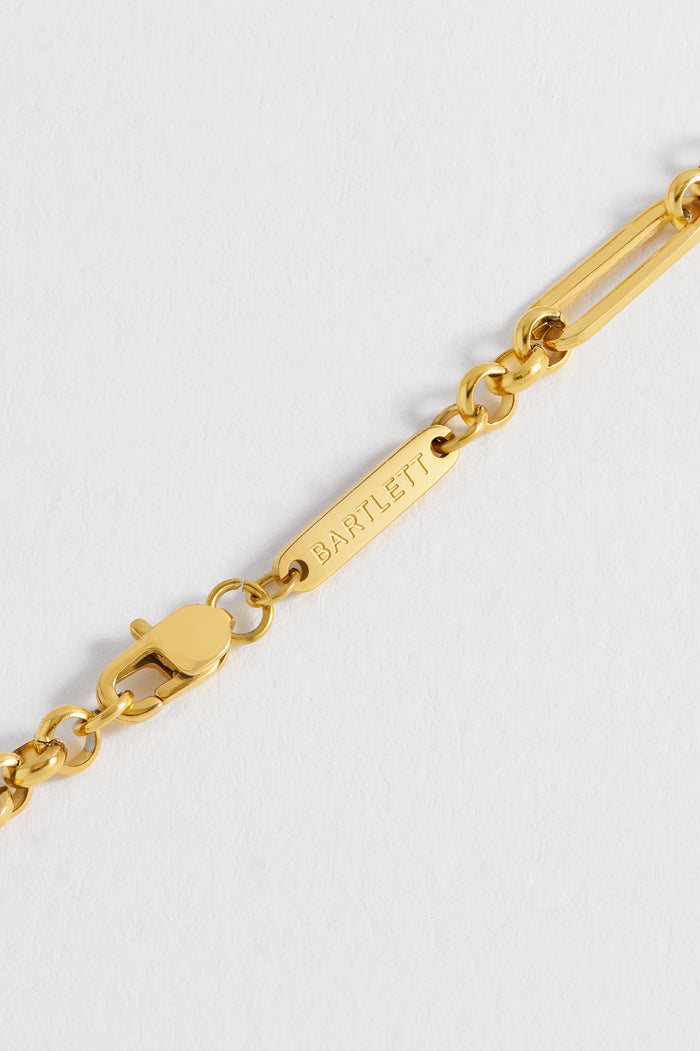 Men's Paperclip Mixed Link Bracelet
