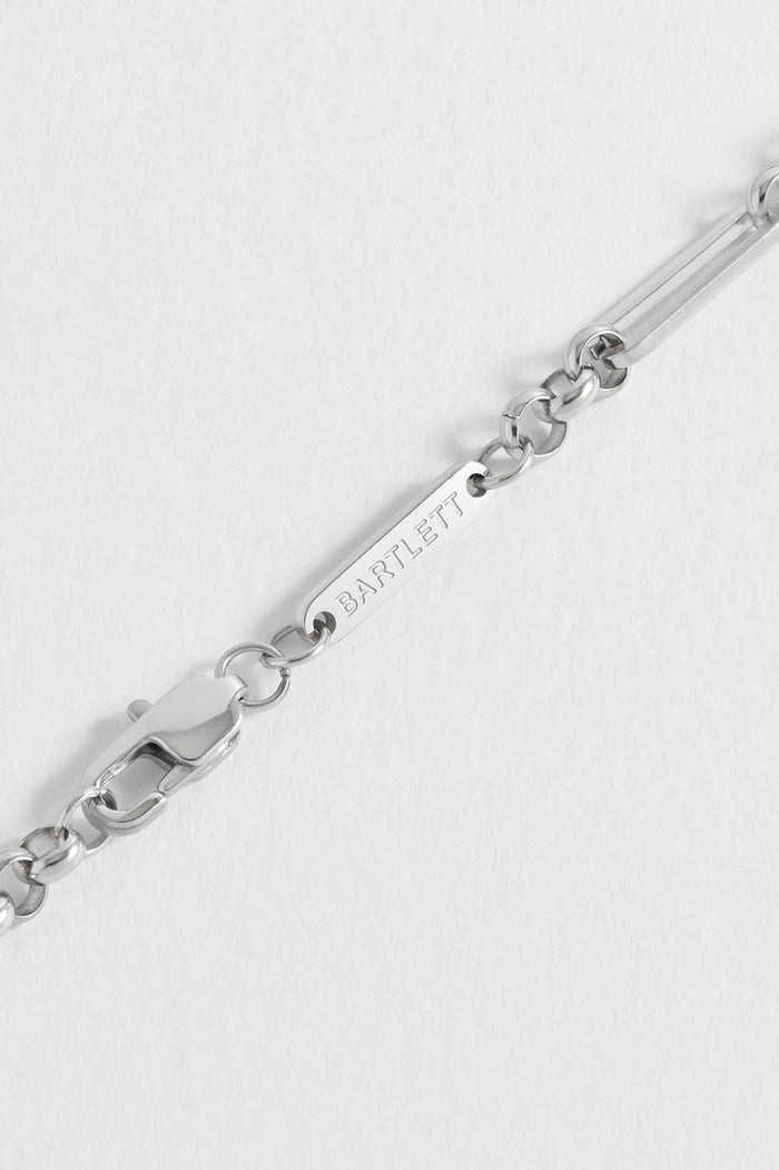 Men's Paperclip Mixed Link Bracelet
