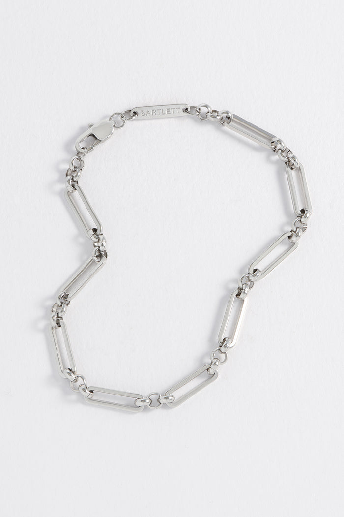 Men's Paperclip Mixed Link Bracelet