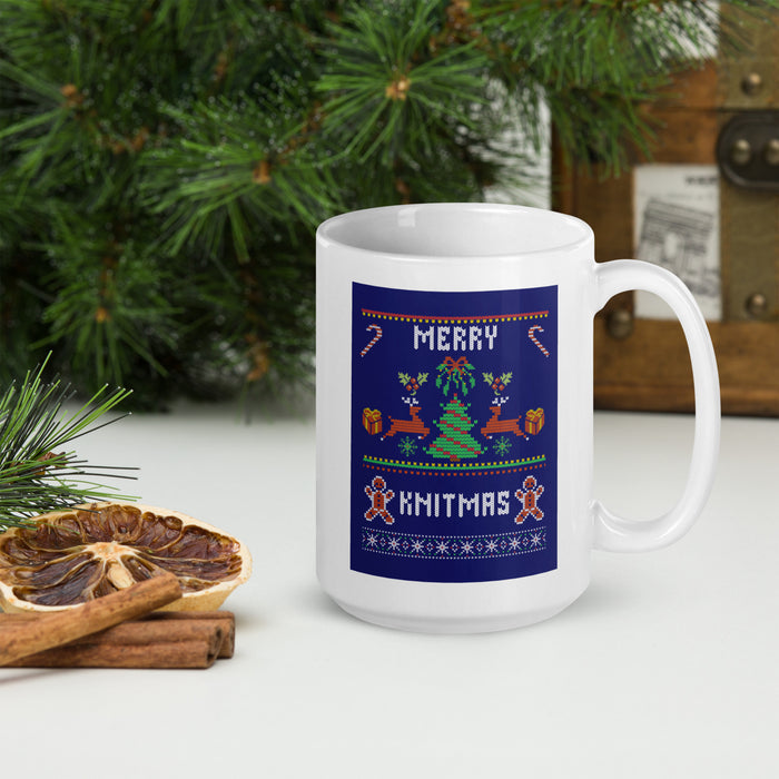 Merry Knitmas - White Glossy Mug