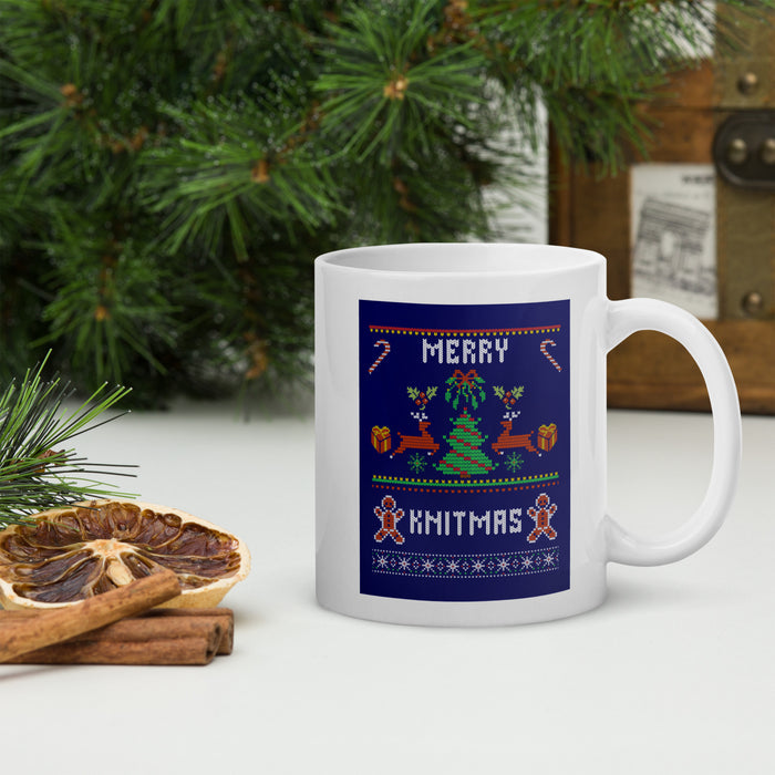 Merry Knitmas - White Glossy Mug