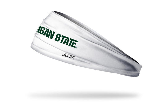 Michigan State University: Wordmark White Big Bang Lite Headband - View 1
