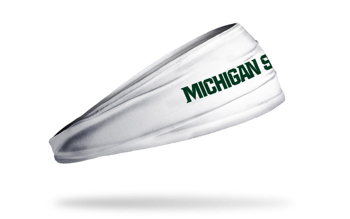 Michigan State University: Wordmark White Big Bang Lite Headband - View 2