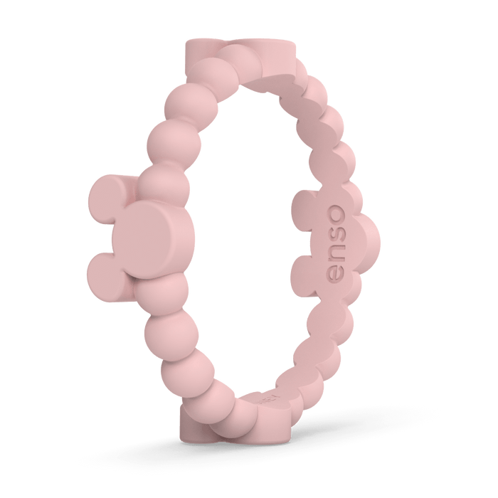 Mickey Mouse Beaded- Blush Pink