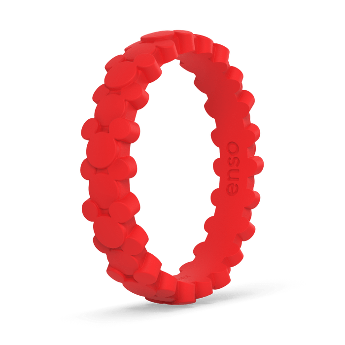 Mickey Mouse On Repeat Ring - Bright Red