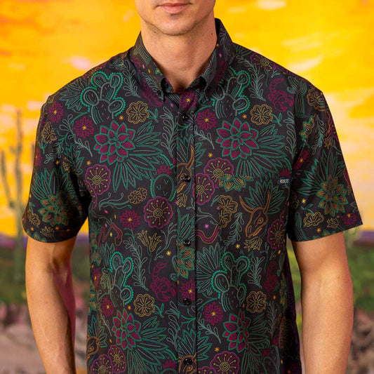 RSVLTS RSVLTS Short Sleeve Shirt Midnight Mesa – KUNUFLEX Short Sleeve Shirt Midnight Mesa – KUNUFLEX Short Sleeve Shirt