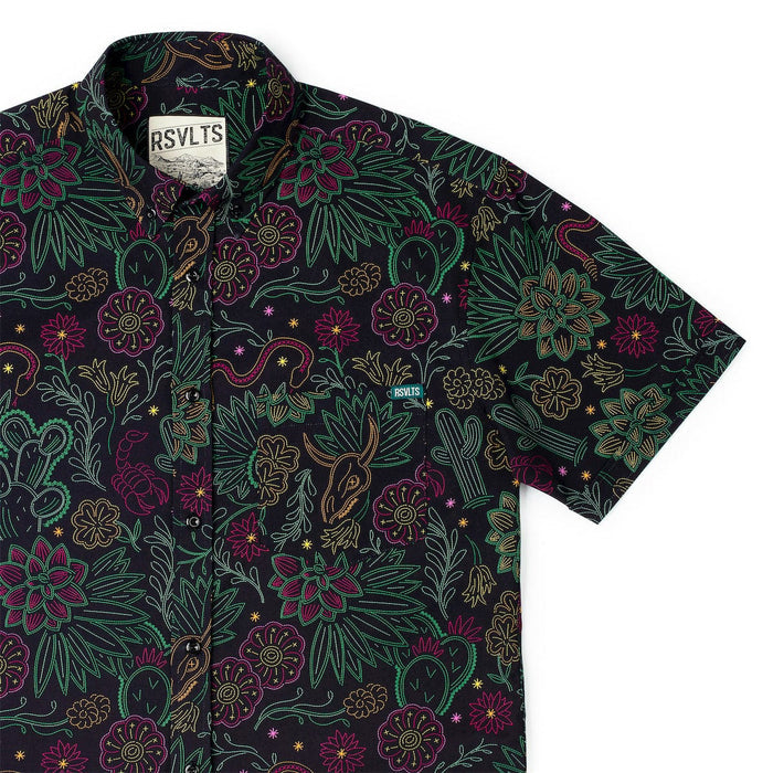RSVLTS XS RSVLTS Short Sleeve Shirt Midnight Mesa – KUNUFLEX Short Sleeve Shirt Midnight Mesa – KUNUFLEX Short Sleeve Shirt