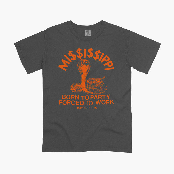 Fat Possum - MI$$I$$IPPI Born To Party T-Shirt (100% Cotton) Vinyl & Merch | Fat Possum Records