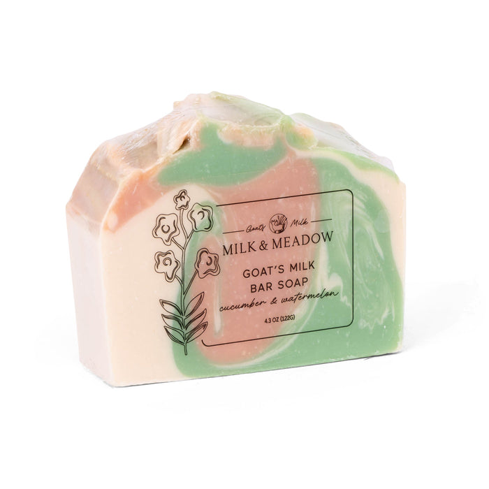 Milk & Meadow Bar Soap: Cucumber & Watermelon