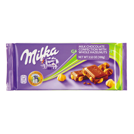 Milk Whole Bar Hazelnuts 3.5oz - 17ct