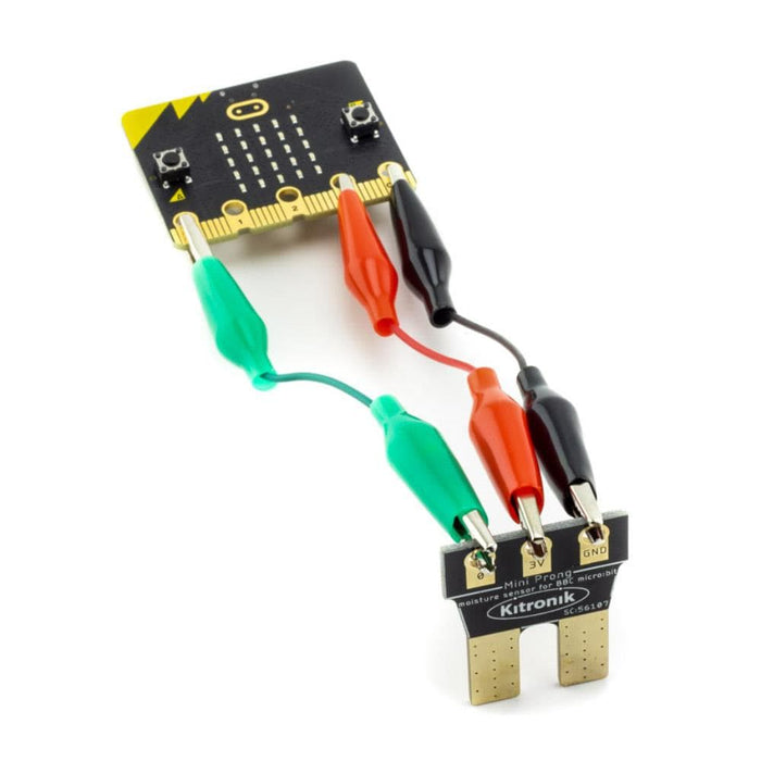 Mini Prong Soil Moisture Sensor for BBC micro:bit by Kitronik - The Pi Hut