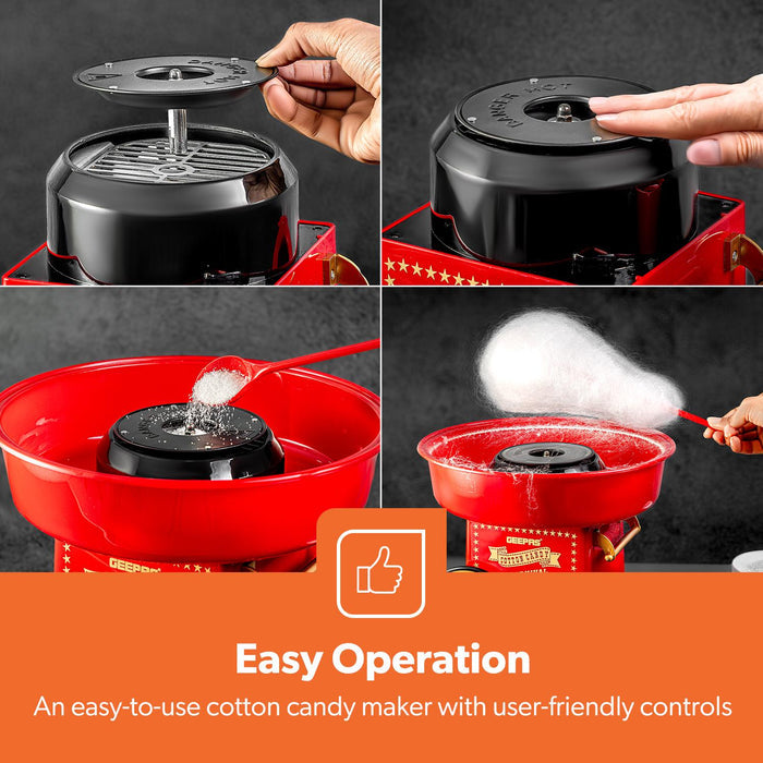 Mini Red Retro Carnival Candy Floss Machine