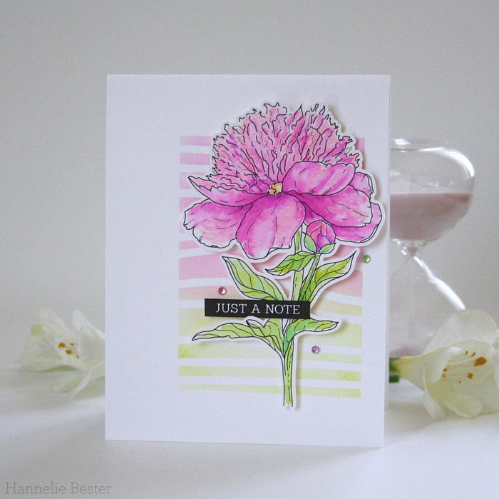 Miss Peony Digital Stamp - Alex Syberia Designs