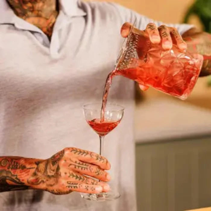Mixing Glass - 22oz in use