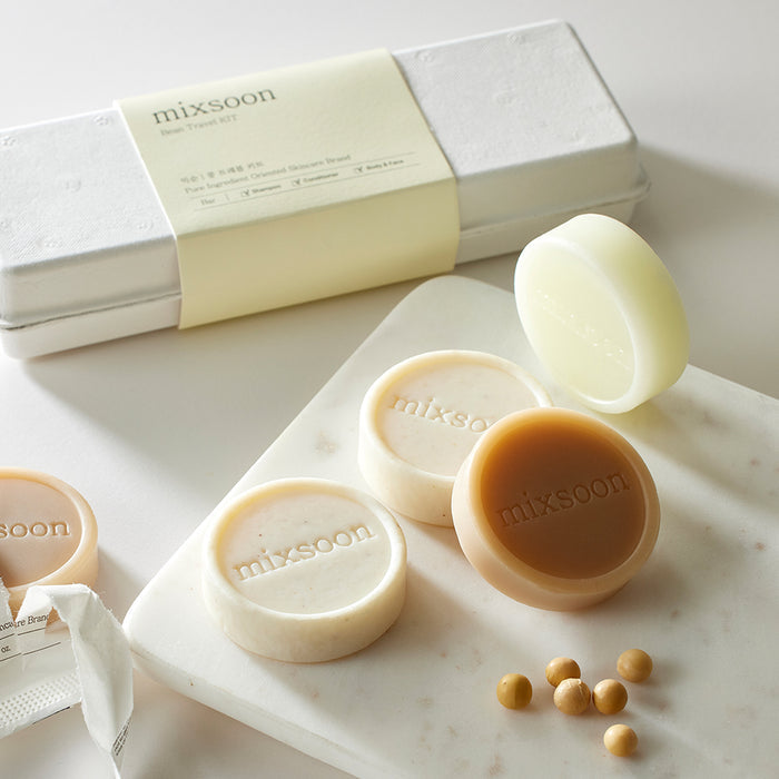 mixsoon Bean Travel Kit (Shampoo + Conditioner + Body bar)