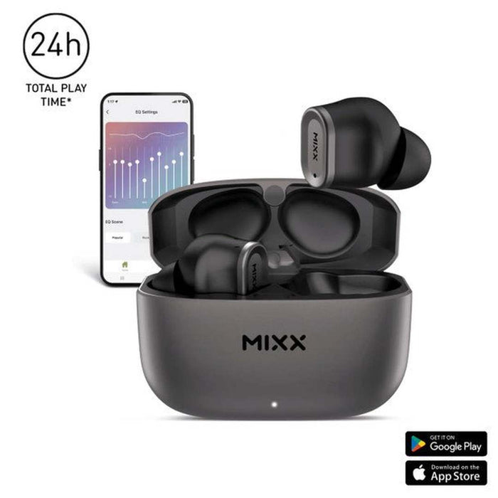 Mixx Streambuds Custom 1 TWS Earphones Black | SBCU-01-BK-362 Mixx Euronics Ireland