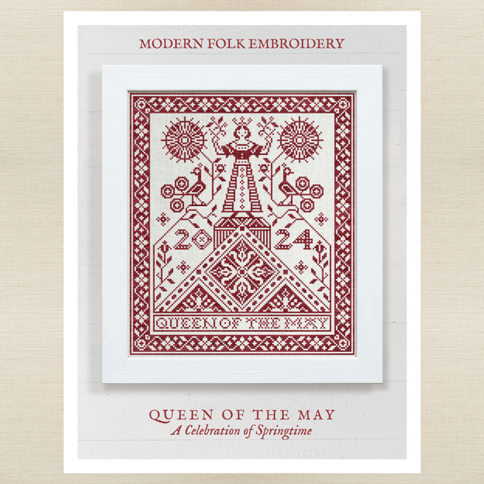Modern Folk Embroidery - Queen of the May - Booklet Chart