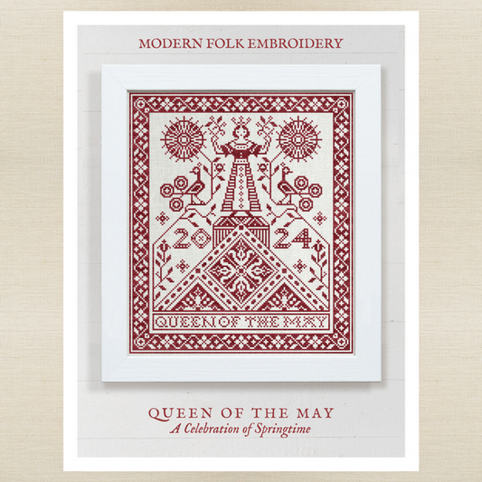 Modern Folk Embroidery - Queen of the May - Booklet Chart