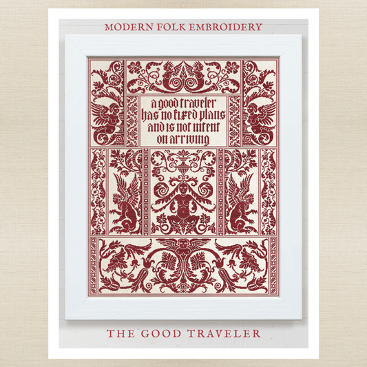 Modern Folk Embroidery - The Good Traveler - Booklet Chart