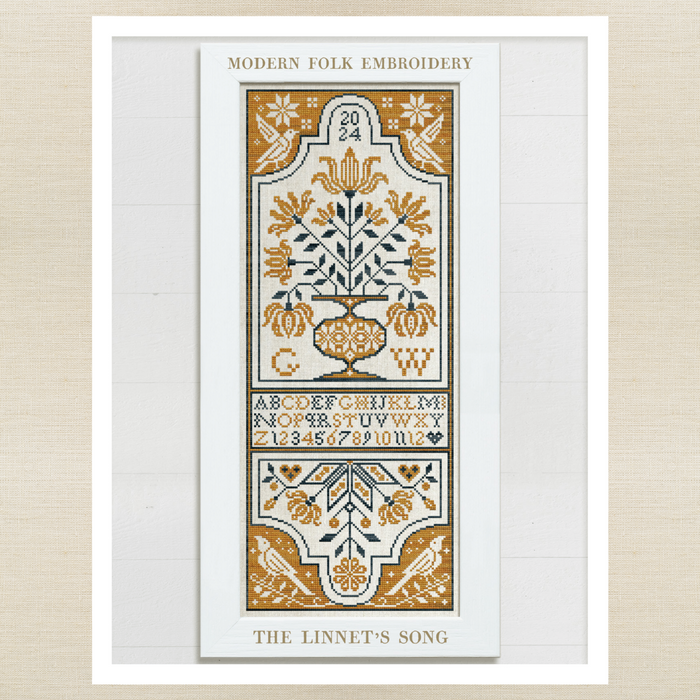 Modern Folk Embroidery - The Linnet's Song - Booklet Chart