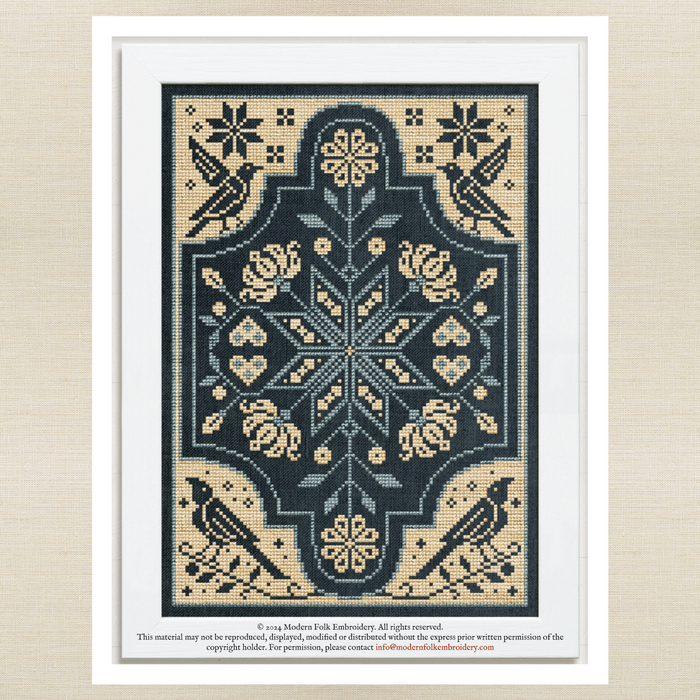 Modern Folk Embroidery - The Linnet's Song - Booklet Chart