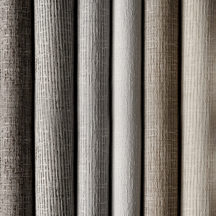 Textured wood paneling in a neutral color palette