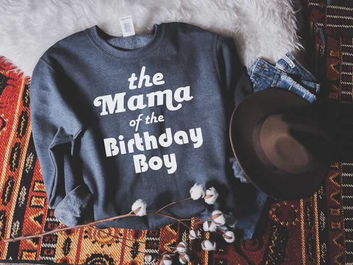 "Mom, Dad of the Birthday Boy" Parent Sweatshirt