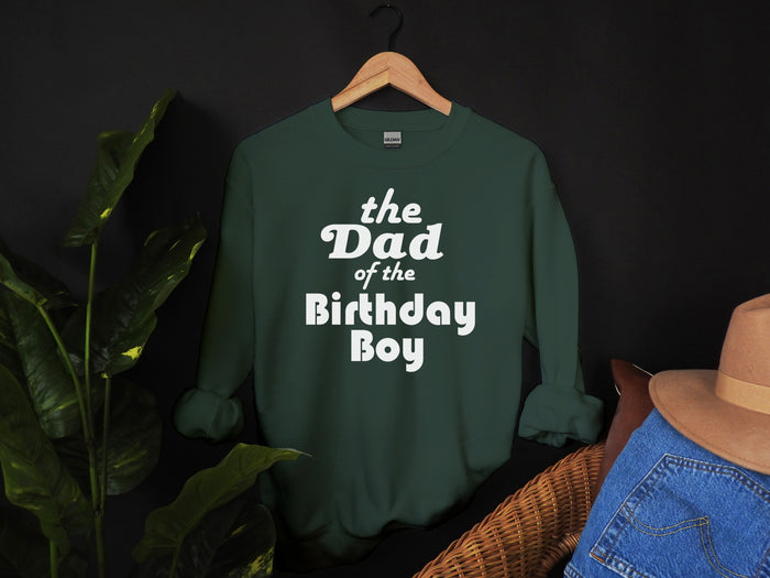 "Mom, Dad of the Birthday Boy" Parent Sweatshirt