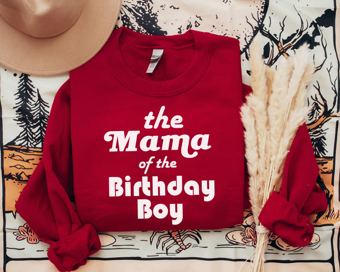 "Mom, Dad of the Birthday Boy" Parent Sweatshirt