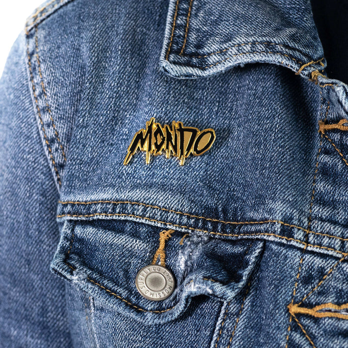 Mondo Thrasher Gold Enamel Pin