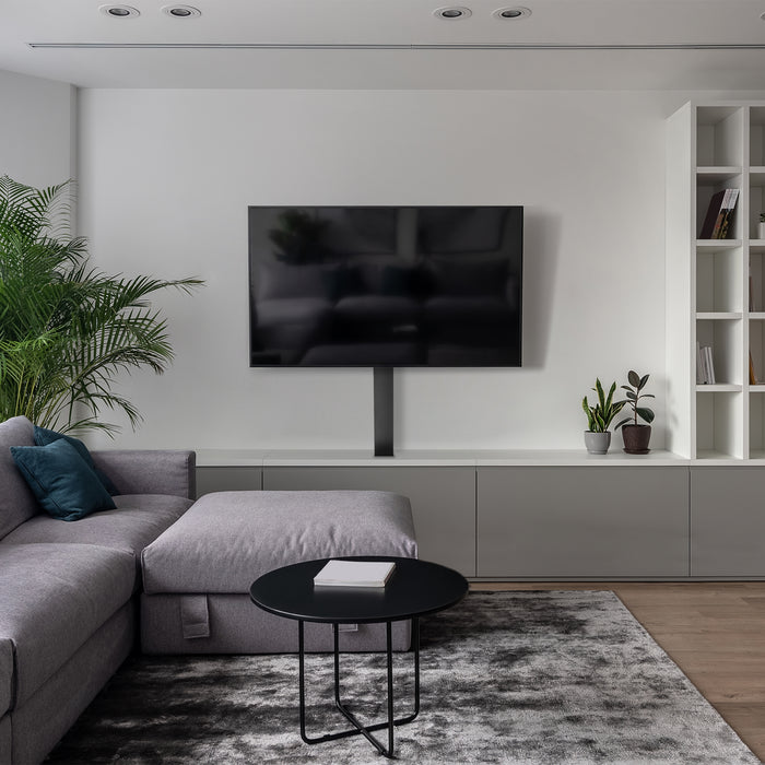 Motorized Large TV Stand for 37 to 77 inch Screens, Vertical Lift Television Stand with Remote Control, Compact TV Mount Bracket