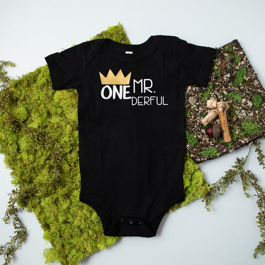 "Mr. Onederful" First Birthday Bodysuit/T-Shirt
