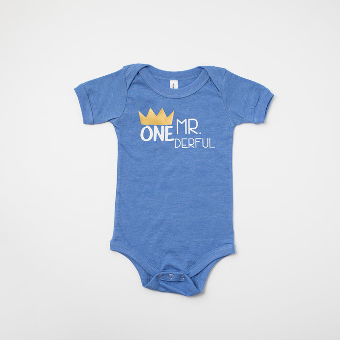 "Mr. Onederful" First Birthday Bodysuit/T-Shirt