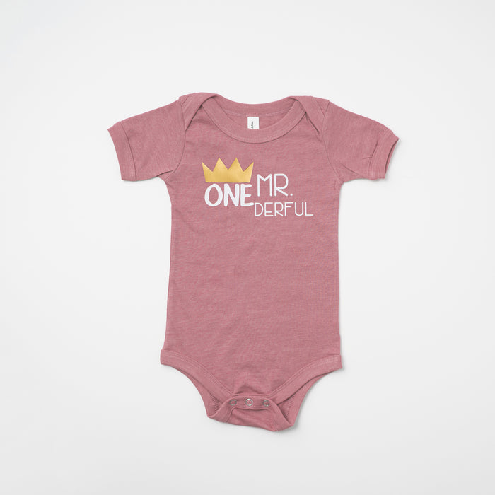 "Mr. Onederful" First Birthday Bodysuit/T-Shirt