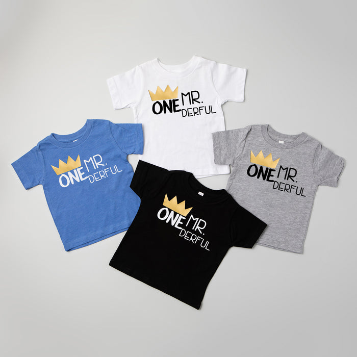 "Mr. Onederful" First Birthday Bodysuit/T-Shirt