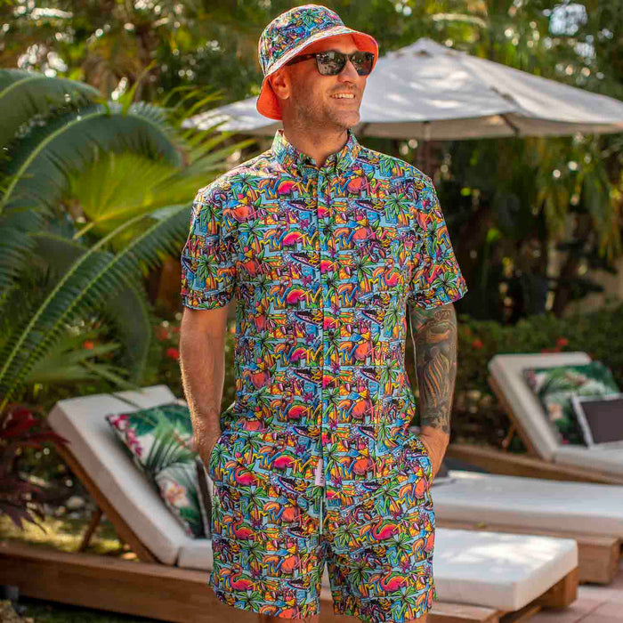 RSVLTS MTV MTV Spring Break “Cancun” – KUNUFLEX Short Sleeve Shirt