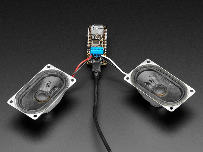 Music Maker FeatherWing with 3W Amp - MP3 OGG WAV MIDI Synth Player by Adafruit - The Pi Hut