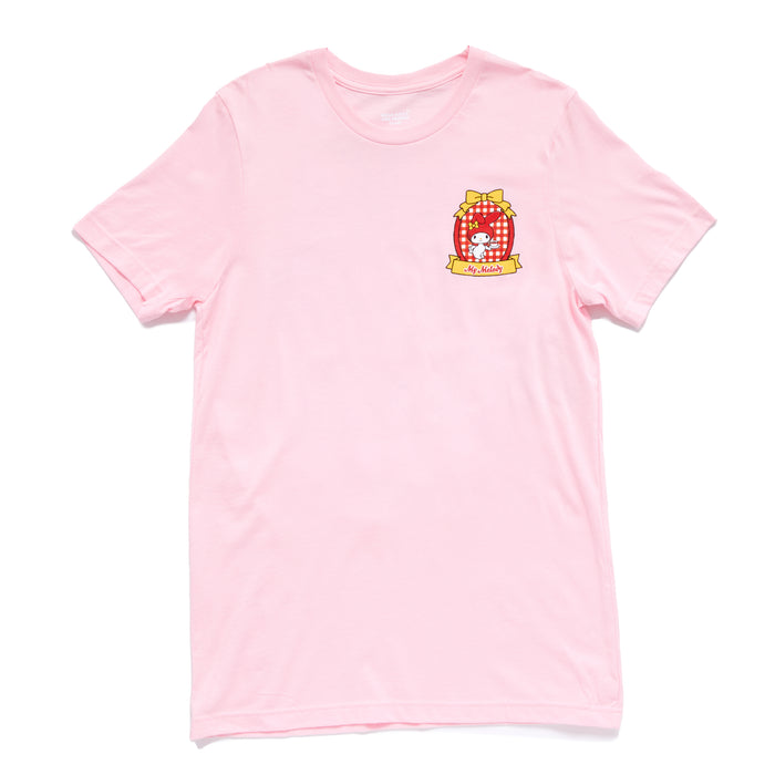 My Melody Adult Cozy Time Tee (Pink) Apparel Mad Engine Global LLC